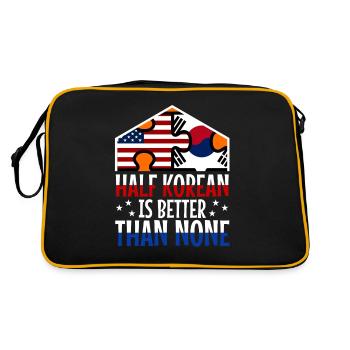 La moitié coréenne vaut mieux que pas de coréen - Sac Retro - noir/or - Dos
