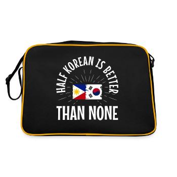 La moitié coréenne vaut mieux que pas de coréen - Sac Retro - noir/or - Dos