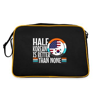 La moitié coréenne vaut mieux que pas de coréen - Sac Retro - noir/or - Dos