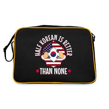 La moitié coréenne vaut mieux que pas de coréen - Sac Retro - noir/or - Dos