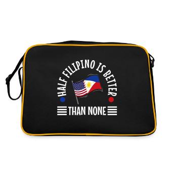 Half Filipinio Is Better Than None - Retro Bag - black/gold - Back