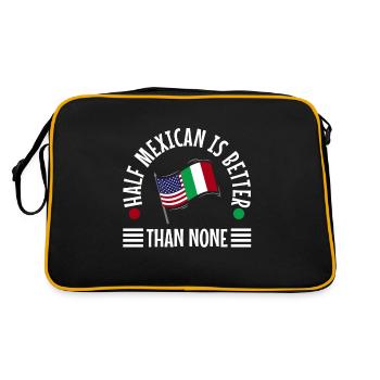 Half Mexican Is Better Than None - Retro Bag - black/gold - Back