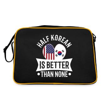 La moitié coréenne vaut mieux que rien - Sac Retro - noir/or - Dos