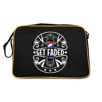 Obtenez Faded Barber - Sac Retro - noir/or - Dos