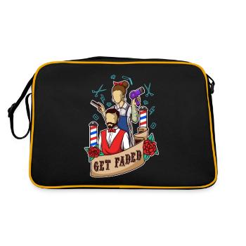 Obtenez Faded Baber - Sac Retro - noir/or - Dos