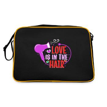 L’amour est dans les cheveux - Sac Retro - noir/or - Dos