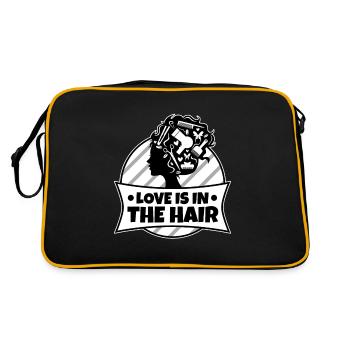 L’amour est dans les cheveux - Sac Retro - noir/or - Dos