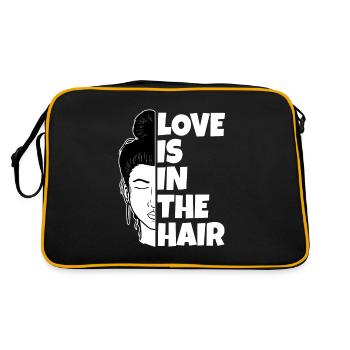 L’amour est dans les cheveux - Sac Retro - noir/or - Dos