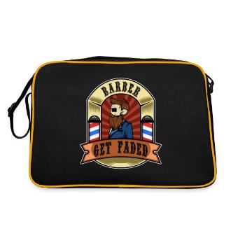Obtenez Faded Baber - Sac Retro - noir/or - Dos