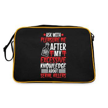 Demandez-moi si j’ai une connaissance excessive de la série - Sac Retro - noir/or - Dos