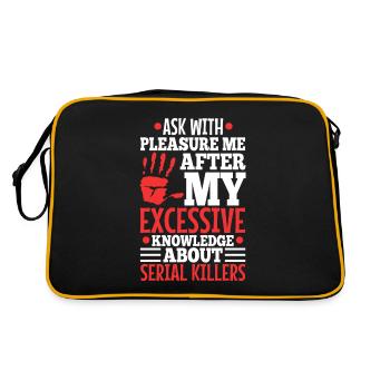 Demandez-moi si j’ai une connaissance excessive de la série - Sac Retro - noir/or - Dos