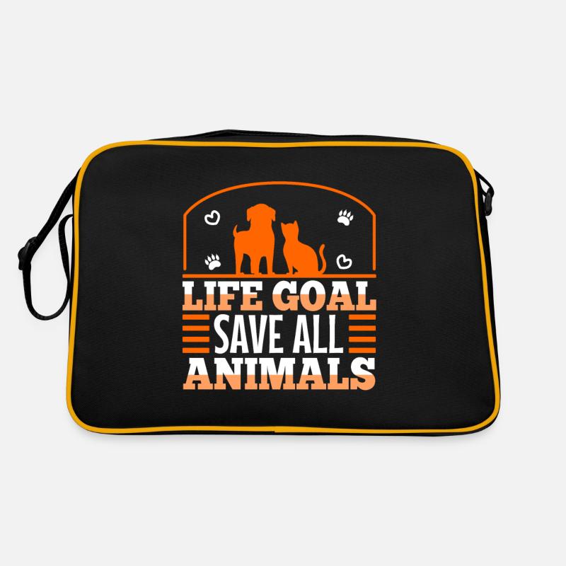 Life goal save all animals Retro Bag