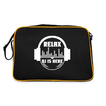 Relax the DJ is here - Retro Bag - black/gold - Back