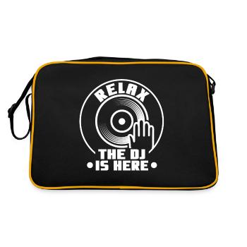 Relax the DJ is here - Retro Bag - black/gold - Back