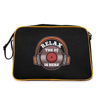 Relax the DJ is here - Retro Bag - black/gold - Back