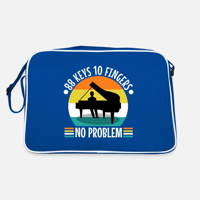 88 keys 10 fingers no problem Retro Tasche
