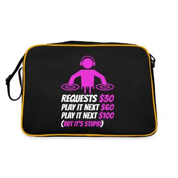 DJ Request - Retro Bag - black/gold - Back