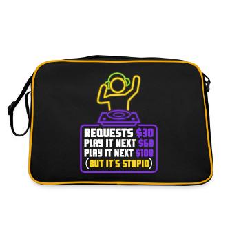 DJ Request - Retro Bag - black/gold - Back