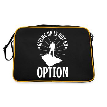 Abandonner n’est pas une option - Sac Retro - noir/or - Dos