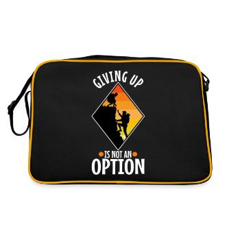 Abandonner n’est pas une option - Sac Retro - noir/or - Dos
