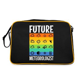 Futur météorologue - Sac Retro - noir/or - Dos