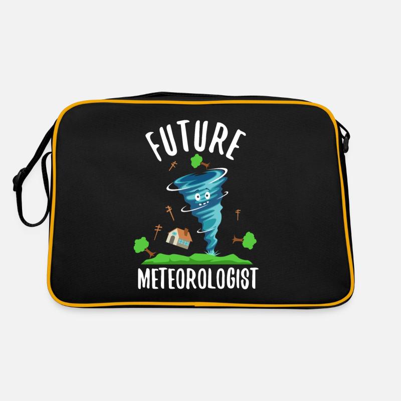 Futur météorologue - Sac Retro - noir/or
