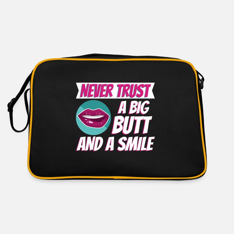 Never trust a big butt and a smile Retro Bag