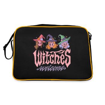 Hexen - Witches Party Gruppe - Retro Tasche - Schwarz/Gold - Hinten