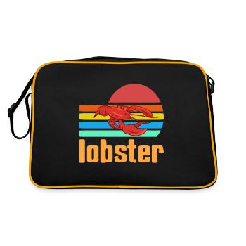 Lobster - Retro Tasche - Schwarz/Gold - Hinten