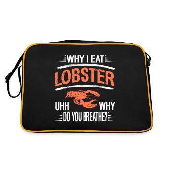 Pourquoi je mange du homard - Sac Retro - noir/or - Dos