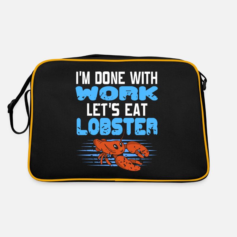 Im done with work lets eat lobster Retro Bag