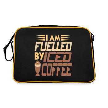 I am Fuelled by Iced coffee - Retro Bag - black/gold - Back