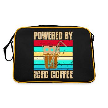 Powered by Iced Coffee - Retro Bag - black/gold - Back