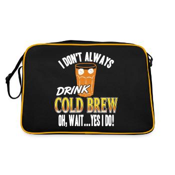 Je ne bois pas toujours de bière froide - Sac Retro - noir/or - Dos