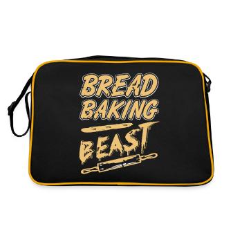 Bread baker beast - Retro Bag - black/gold - Back