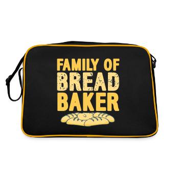Family of bread baker - Retro Bag - black/gold - Back