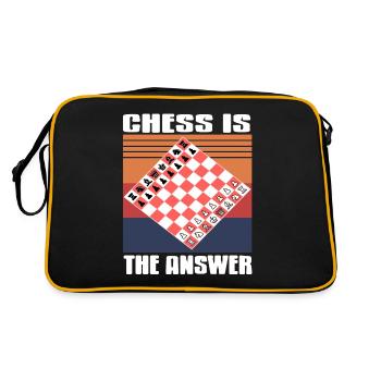 Chess is the answer - Retro Bag - black/gold - Back