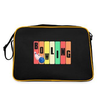 Bowling - Sac Retro - noir/or - Dos