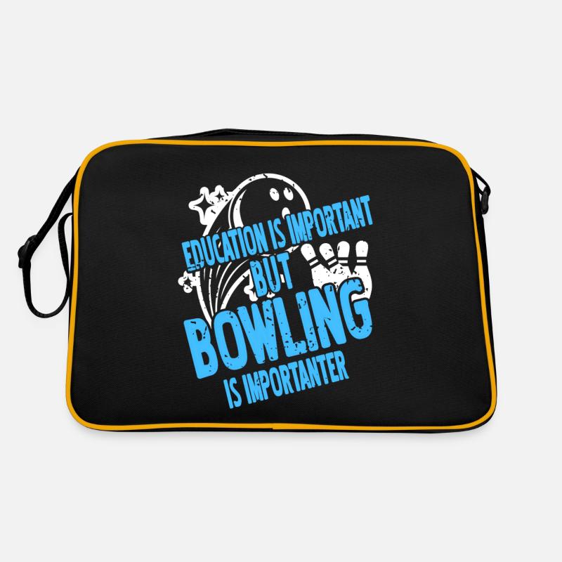 L’éducation est importante, mais le bowling est plus important Sac Retro