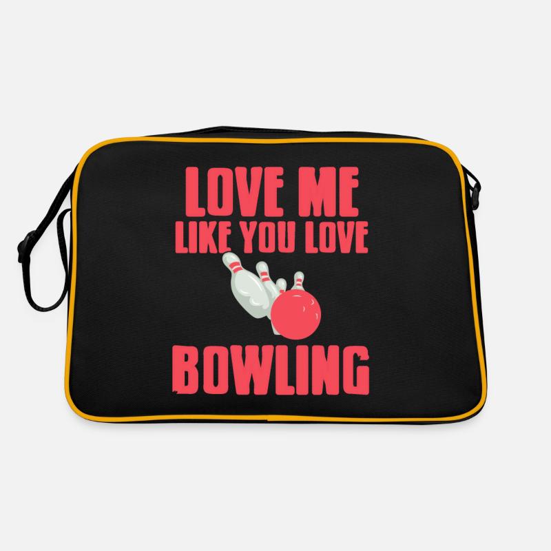 Aime-moi comme tu aimes le bowling Sac Retro