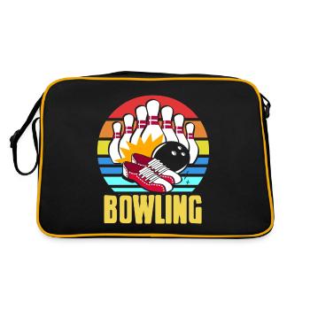 Bowling Ball Team - Retro Bag - black/gold - Back