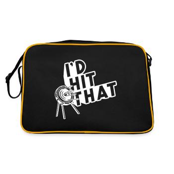 Archery - Id hit that - Retro Bag - black/gold - Back