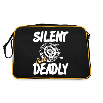 Archer - Silent but Deadly - Retro Bag - black/gold - Back