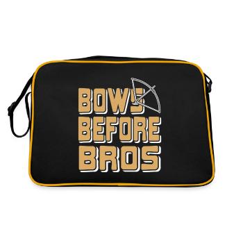 Archer - Bows before Bros - Sac Retro - noir/or - Dos