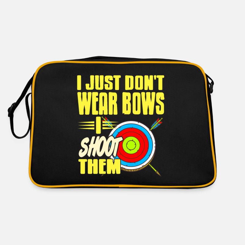 I just dont wear bows i shoot them Retro Tasche