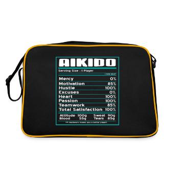La motivation de miséricorde de l’Aïkido excuse le cœur - Sac Retro - noir/or - Dos
