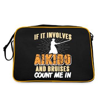 If it involves aikido and bruises count me in - Retro Bag - black/gold - Back