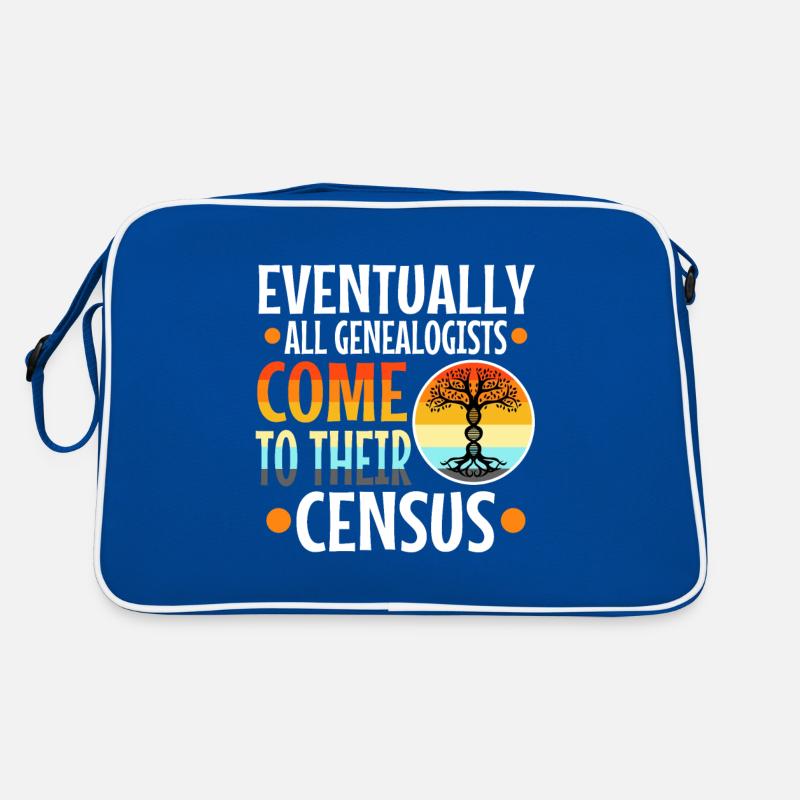 Eventually all genealogists come to their census Retro Tasche