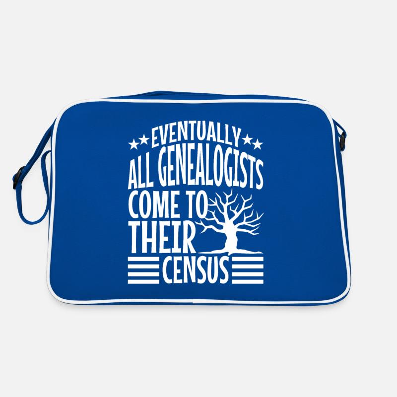 Eventually all genealogists come to their census Retro Tasche