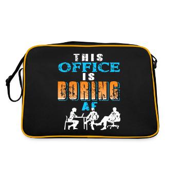 Ce bureau est ennuyeux AF - Sac Retro - noir/or - Dos